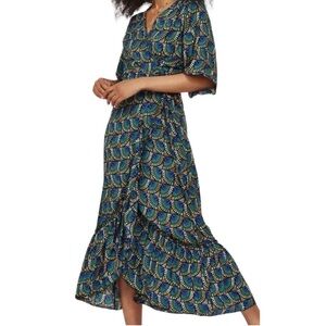 Silk & Salt Wrap Maxi Dress